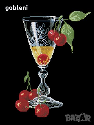 гоблен "КОКТЕЙЛ"-D45;размери/20*25/см.;18 цвята;, снимка 2 - Гоблени - 8325241