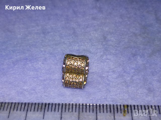 СКЪПОЦЕНЕН СЪРЦЕВИДЕН СРЕБЪРЕН ЕЛЕМЕНТ За ГРИВНА на ПАНДОРА СРЕБРО 925 сИСКРЯЩИ ФАСЕТ КРИСТАЛИ 40532, снимка 13 - Гривни - 42795481