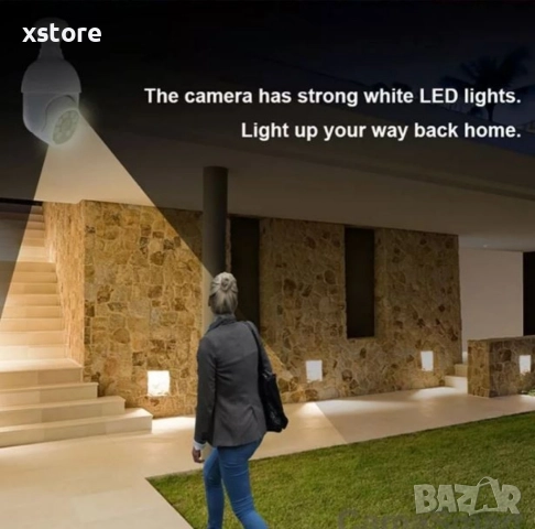 Куполна Wi-Fi камера под формата на крушка с широкообхватен ъгъл на видимост, снимка 6 - Друга електроника - 52808280