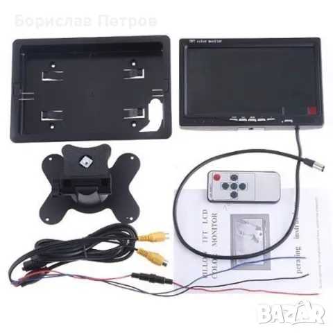 Монитор за кола с 7 инча LCD дисплей, HD 800 x 480 p и 2 AV изхода PK LCD2, снимка 10 - Аксесоари и консумативи - 55752382