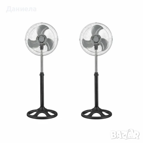 Вентилатор Rosberg, 45W, 30 см, Черен, снимка 2 - Вентилатори - 50689604