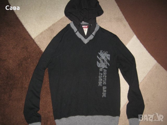 Пуловер с качулка GAS   мъжки,М, снимка 2 - Пуловери - 30868655