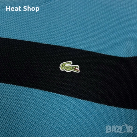 Мъжка блуза Lacoste Heritage Striped Sweatshirt, снимка 2 - Блузи - 52333978