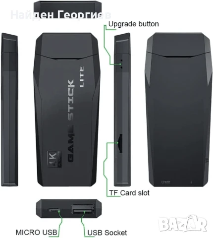 Конзола за игри / Флашка + 2 Джойстика, снимка 5 - Други игри и конзоли - 51348803