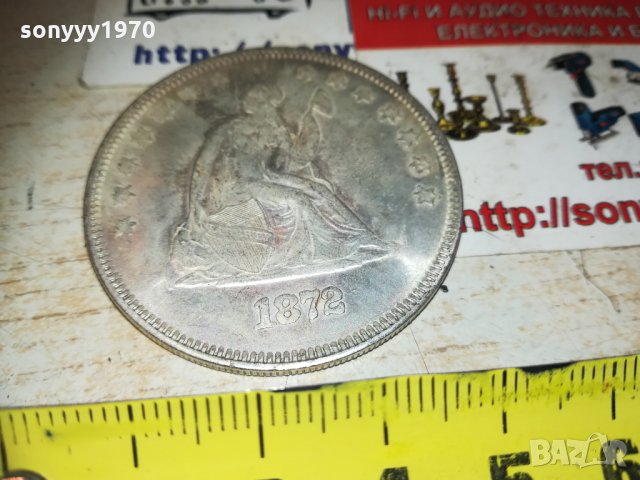 един долар 1872 за колекция 1101211307, снимка 5 - Колекции - 31383448