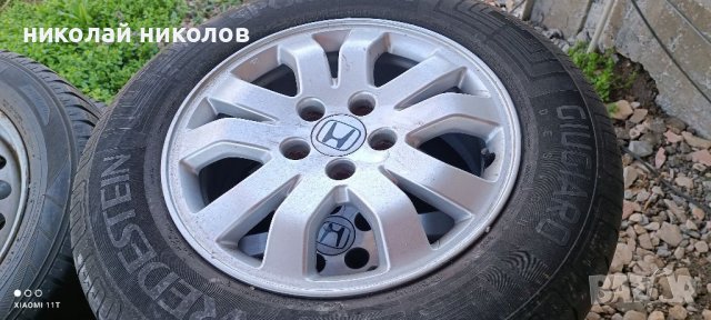 Летни гуми с алуминиеви джанти за Honda CR-V  втора генерация, снимка 1 - Гуми и джанти - 40126112
