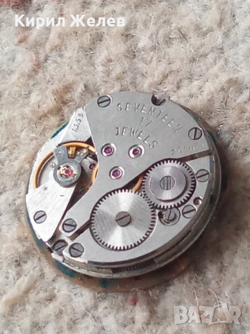 Механизъм с циферблат от стар ръчен часовник 52112, снимка 8 - Мъжки - 52260980