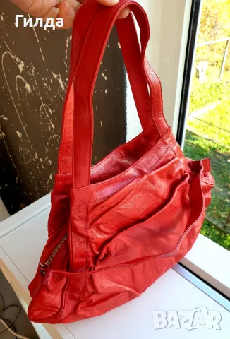 автентична чанта Pollini естествена кожа налична