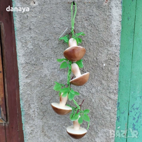 6071 Връзка изкуствени гъби за декорация, 50 см, снимка 2 - Изкуствени цветя - 51645668