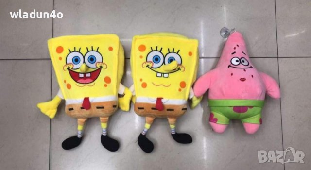 Плюшени Спондж Боб и Патрик/ Sponge Bob & Patrick -7-10-15лв, снимка 5 - Плюшени играчки - 40592532
