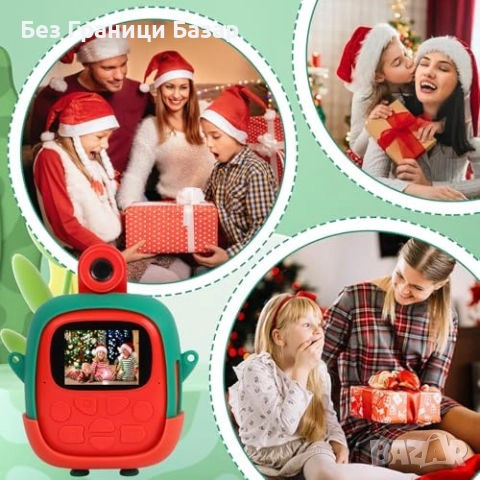 Нов фотопринтер Детска камера с моментен печат 1080P + 32GB карта и хартия, снимка 8 - Други - 52002923
