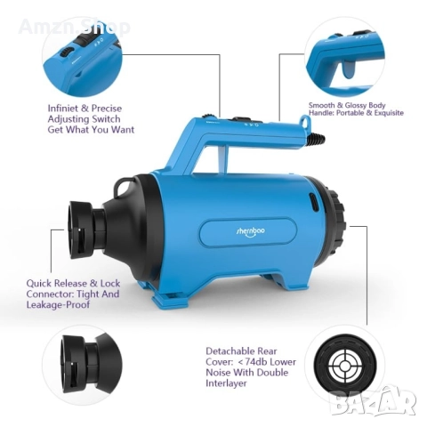 Професионален сешоар сушилня за кучета домашни любимци сешоар за куче, снимка 5 - За кучета - 51724658