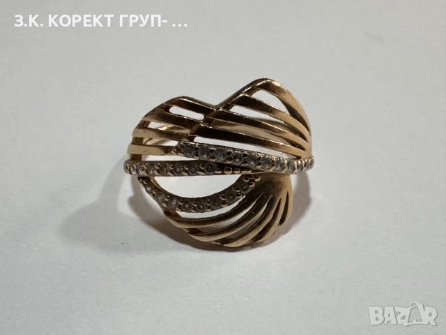 Златен пръстен 14к, 2.48гр, снимка 7 - Пръстени - 52884913