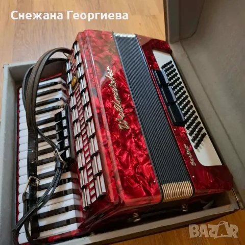 Продавам работещ запазен акордеон Велтмайстер Серино 80 баса, снимка 5 - Акордеони - 56056402