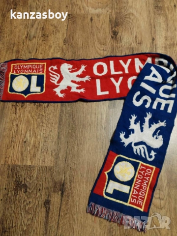 olympique lyonnais vintage - ретро футболен шал 100% оригинал много добро състояние, снимка 2 - Други - 52806091