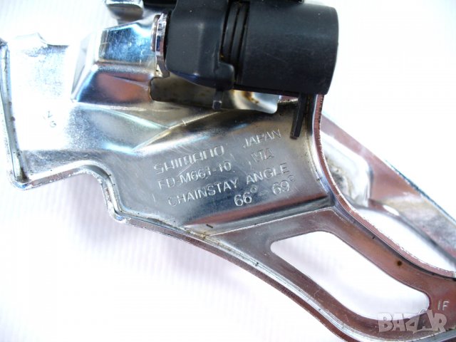 Shimano SLX FD-M661 3x10 декланшор за МТБ планински байк, 34.9mm clamp, снимка 6 - Части за велосипеди - 18577632