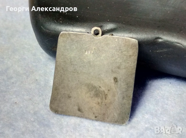 Старинна Емайлирана СРЕБЪРНА ИКОНКА Сребро 835 Ръчна Художествена Майсторска Работа КЛЕТЪЧЕН ЕМАЙЛ, снимка 2 - Антикварни и старинни предмети - 53979261