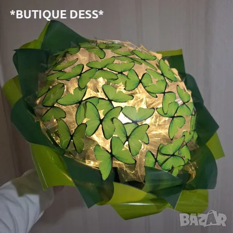 Светещи, ръчно изработени букети "DESS", снимка 2 - Изкуствени цветя - 45799056