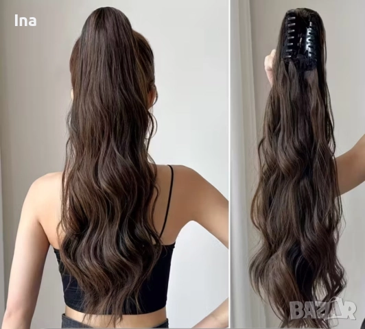 Кестенява опашка , снимка 2 - Аксесоари за коса - 52827026