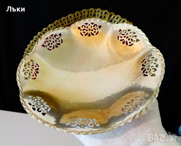 Посребрена фруктиера Quist,маркирана. , снимка 5 - Антикварни и старинни предмети - 37182133