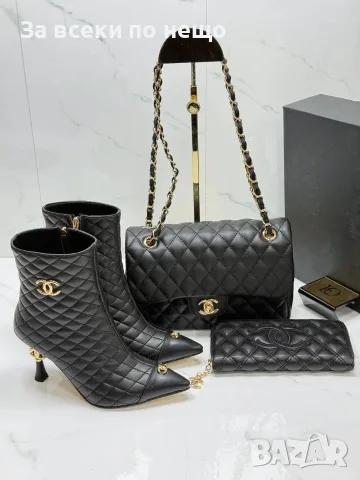 Chanel Луксозни Дамски Боти С Капитониран Дизайн И Ток Код SEM-986