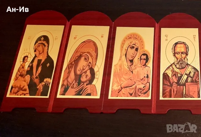Хармоника от4 златисти икони, снимка 3 - Икони - 49147946