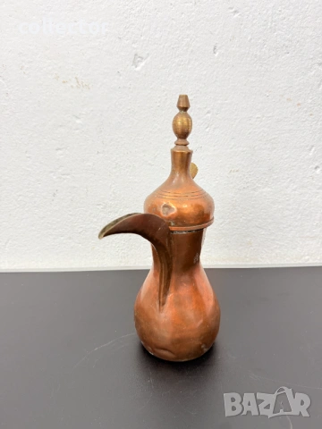 Месингов османски / арабски ибрик / кафеник. №7826, снимка 4 - Антикварни и старинни предмети - 53069643