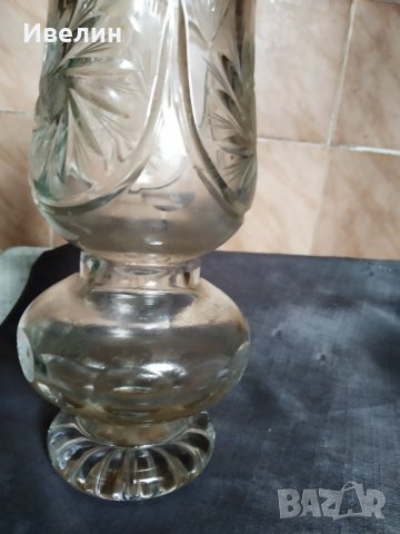 стара кристална ваза арт деко, снимка 3 - Антикварни и старинни предмети - 29140579
