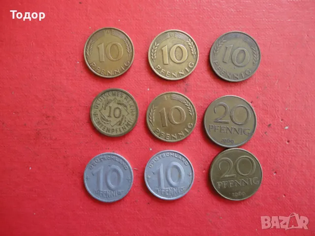 Лот пфенинг пфеннинги немска монета лот монети , снимка 2 - Нумизматика и бонистика - 48422566