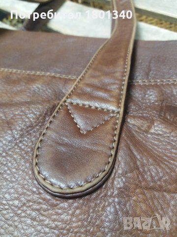 ПРОМО !! Marianelli естествена кожа- Италия, чанта с 3 прегради , снимка 13 - Чанти - 30432139