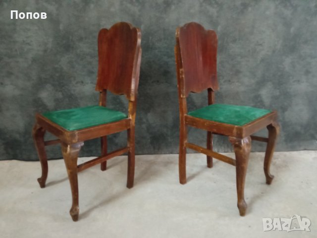 Двойка старинни антични столове, снимка 1 - Столове - 32183625