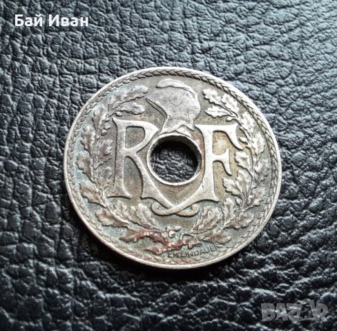 Стара монета 10 сантима 1935 г. Франция -  красива !, снимка 8 - Нумизматика и бонистика - 42211307