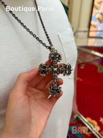 Chrome Hearts оригинален кръст медальон, снимка 2 - Колиета, медальони, синджири - 49994513