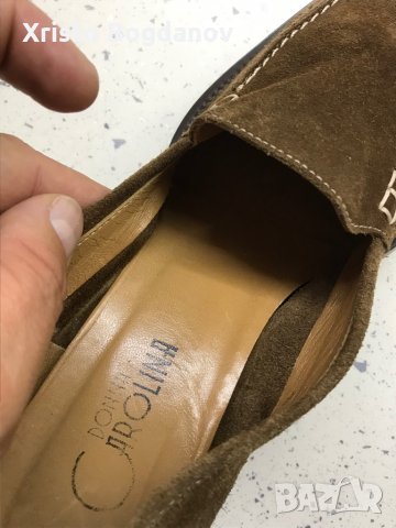 Дамски велурени обувки на ток ,,DONNA CAROLINA” номер 37, снимка 8 - Дамски обувки на ток - 30086059