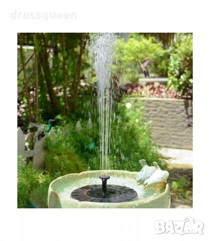 2877 Соларен кръгъл градински фонтан за декорация на дома, градината