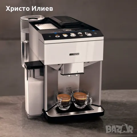 Кафеавтомат Siemens EQ 500 Бяла Кафемашина Сименс Каферобот с кана за мляко