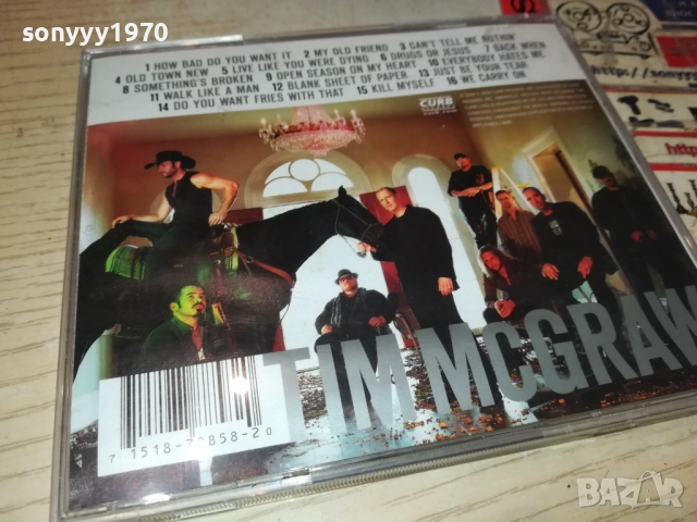 TIM MCGRAW CD 3011251115, снимка 2 - CD дискове - 52590410