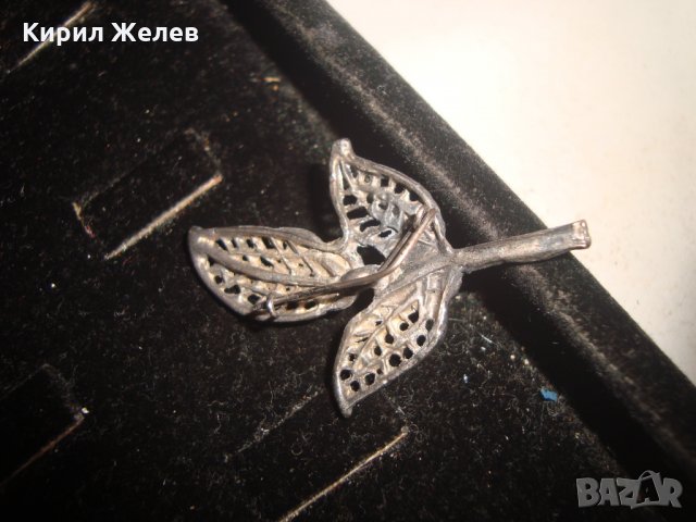 АРТ БРОШКА ПОСРЕБРЕНА с КРИСТАЛ 17561, снимка 2 - Други - 31291519