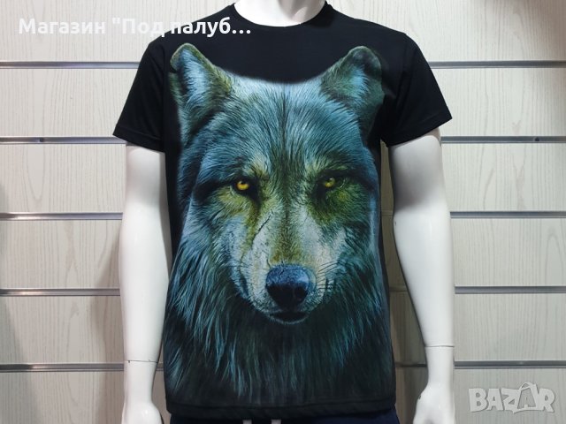 Нова мъжка тениска с дигитален печат Вълк, Серия Вълци, снимка 9 - Тениски - 29889177