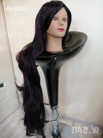 Дамска перука 100см с бретон, снимка 3 - Други - 31456604