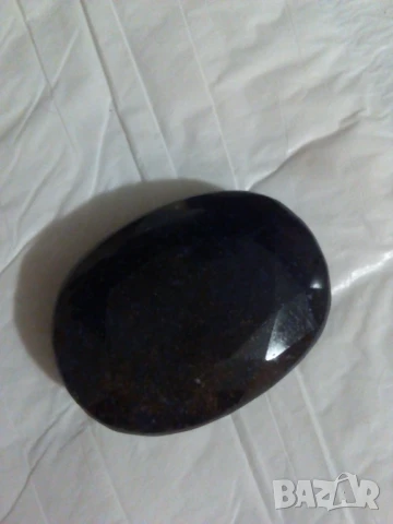 Натурален син сапфир , септария  и обеци -  18   08 , снимка 1