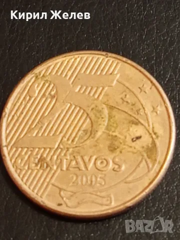 Три монети от цял свят ИТАЛИЯ, БРАЗИЛИЯ, ИСПАНИЯ за КОЛЕКЦИЯ ДЕКОРАЦИЯ 13126, снимка 2 - Нумизматика и бонистика - 49053639