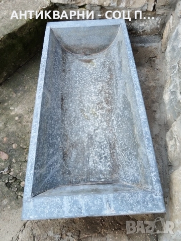 Старо Соц Подцинковано Корито / 4 кг. , снимка 4 - Антикварни и старинни предмети - 52394009