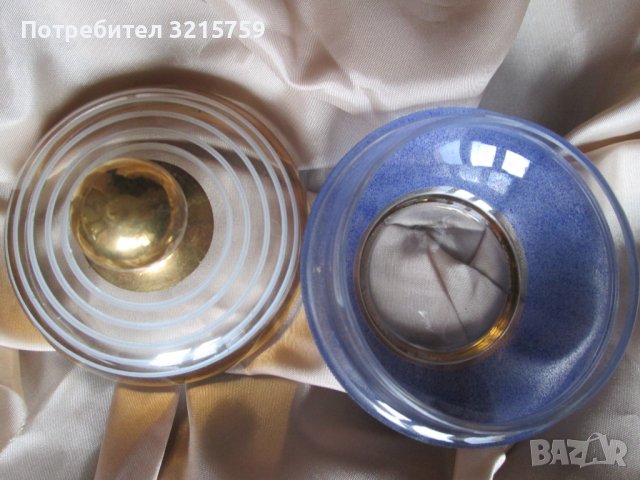 Стъклена купа, бонбониера,позлата, снимка 3 - Декорация за дома - 39325020