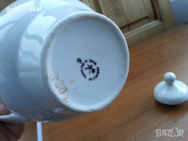 Български порцелан чайник , снимка 3 - Антикварни и старинни предмети - 39807921