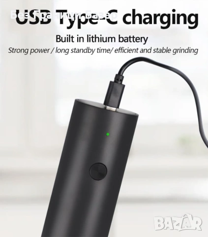 Нова Електрическа мелничка за подправки с капаче против прах USB с регулируемо смилане сол пипер, снимка 4 - Прибори за хранене, готвене и сервиране - 54077155