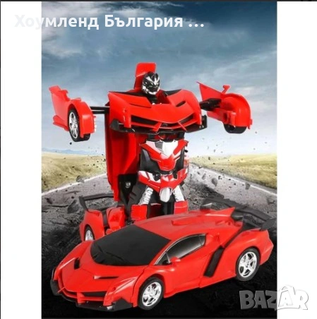 Робот трансформер с дистанционно, снимка 3 - Коли, камиони, мотори, писти - 54343651