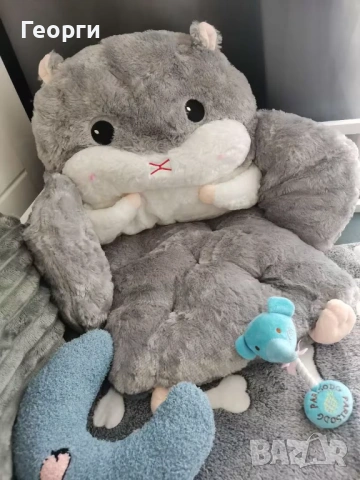 Декоративна плюшена възглавница за стол, снимка 8 - Декорация за дома - 53896005