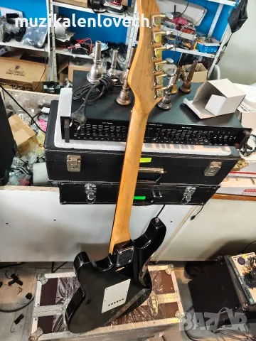Електрическа китара C.Giant Strat / Stratocaster тип – черна, снимка 10 - Китари - 55720482