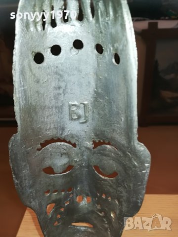 МЕТАЛНА МАСКА-СВЕЩНИК-32Х11СМ-ВНОС ШВЕИЦАРИЯ, снимка 12 - Колекции - 30009328